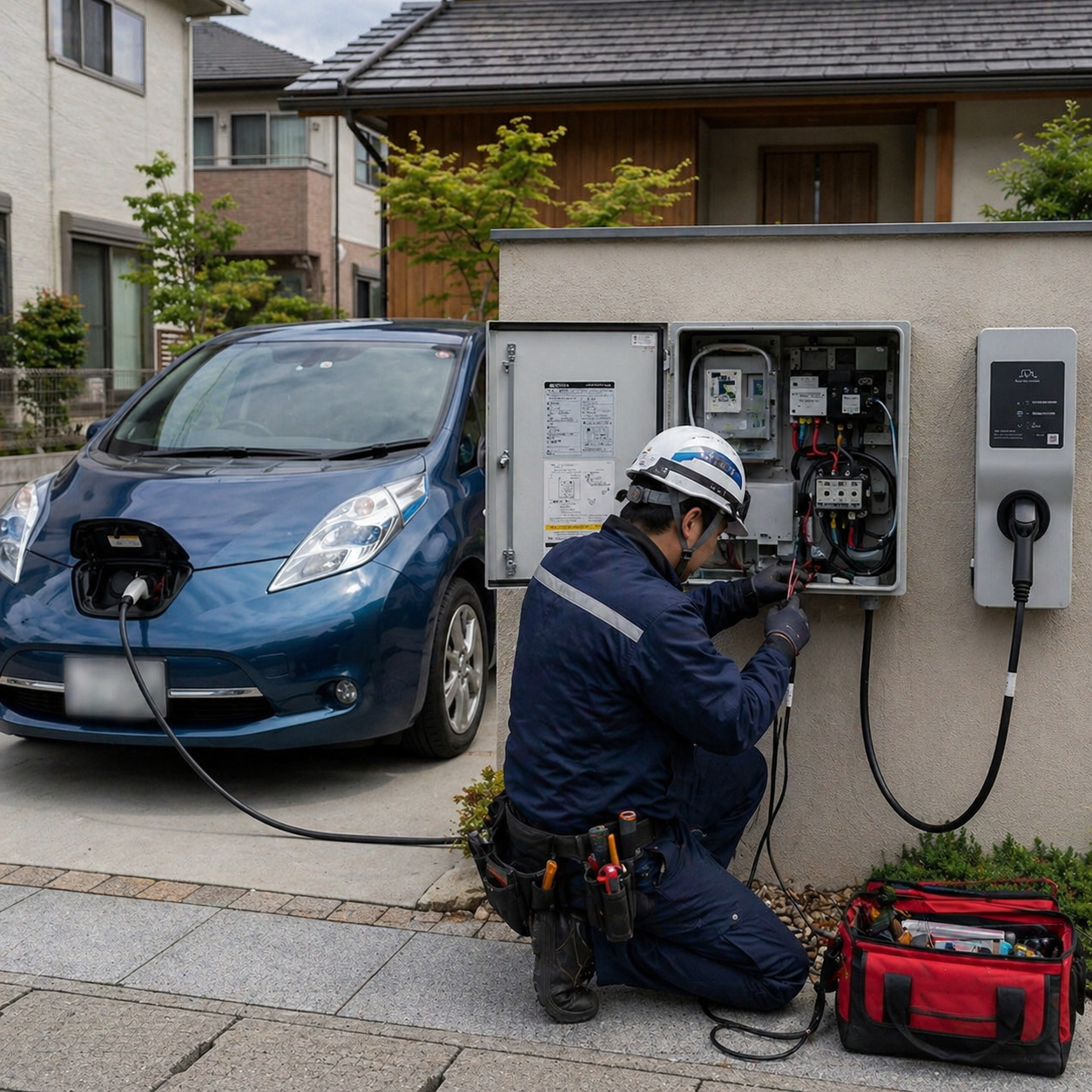 愛知県岡崎市 K様邸 V2H施工